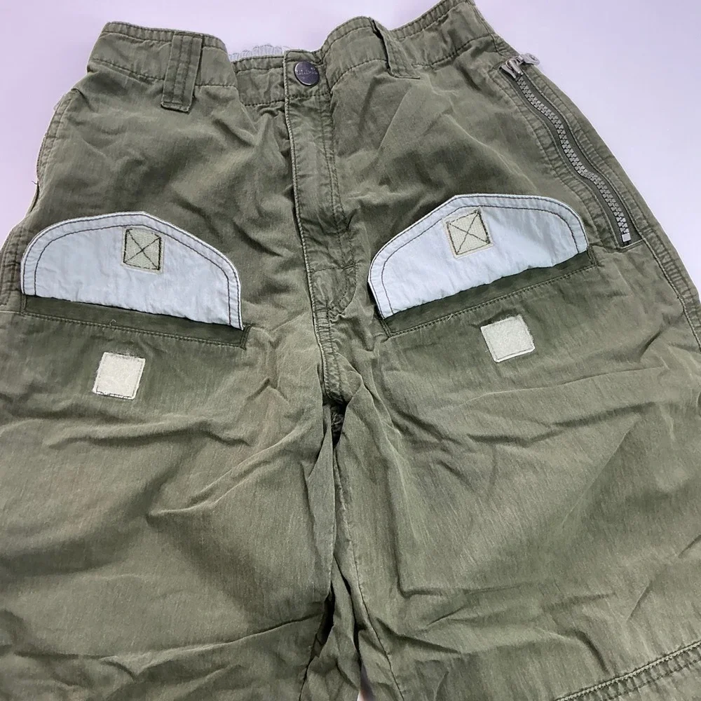 L.L. Bean Olive Green Cargo Pants Boys Medium Adventure Utility Trousers